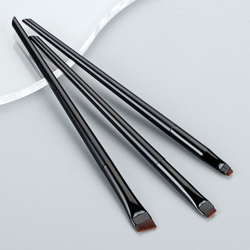 Simple Style Commute Artificial Fiber Plastic Plastic Handle Makeup Brushes 3 Pieces