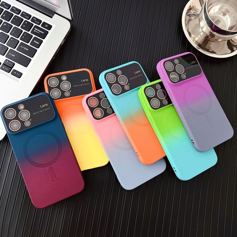 Simple Style Color Block Silica Gel   Phone Cases