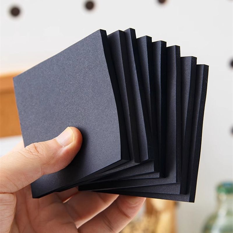 1 Piece Solid Color Class Learning Paper Retro Sticky Note