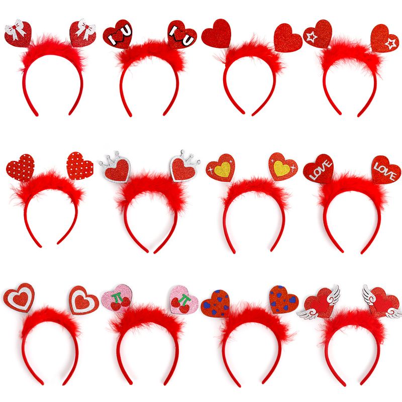 Valentinstag Süß Herzform Kunststoff Gruppe Festival Stirnband