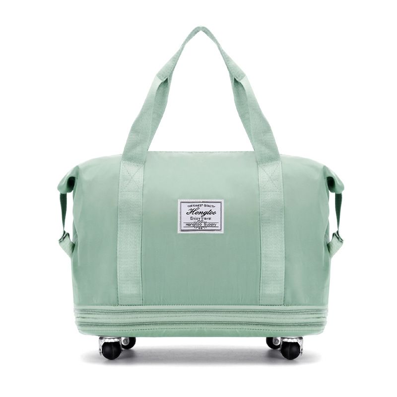 Women's Oxford Cloth Solid Color Basic Dumpling Shape Zipper Travel Bag