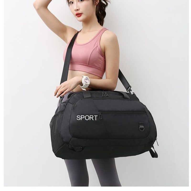 Unisex Oxford-stoff Einfarbig Basic Oval Reißverschluss Reisetasche Bergsteigertasche