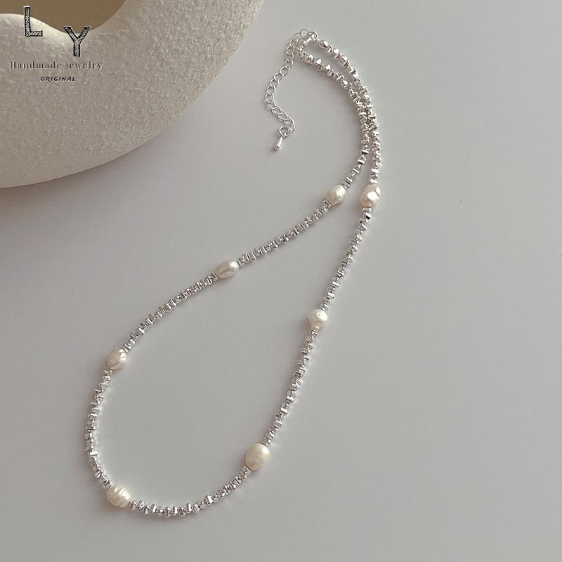 Elegant Simple Style Geometric Alloy Freshwater Pearl Copper Wholesale Necklace