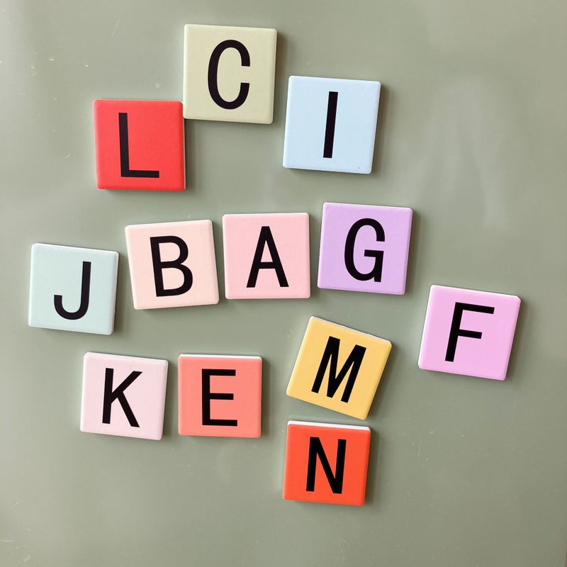 Simple Style Letter Refrigerator Magnet