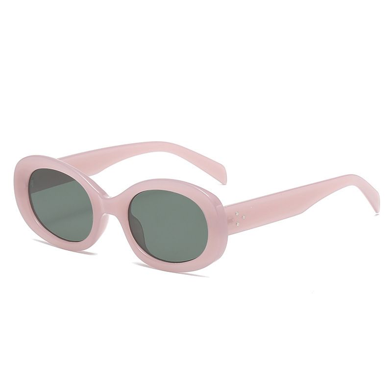 Einfacher Stil Einfarbig Ac Ovaler Rahmen Vollbild Männer Sonnenbrille
