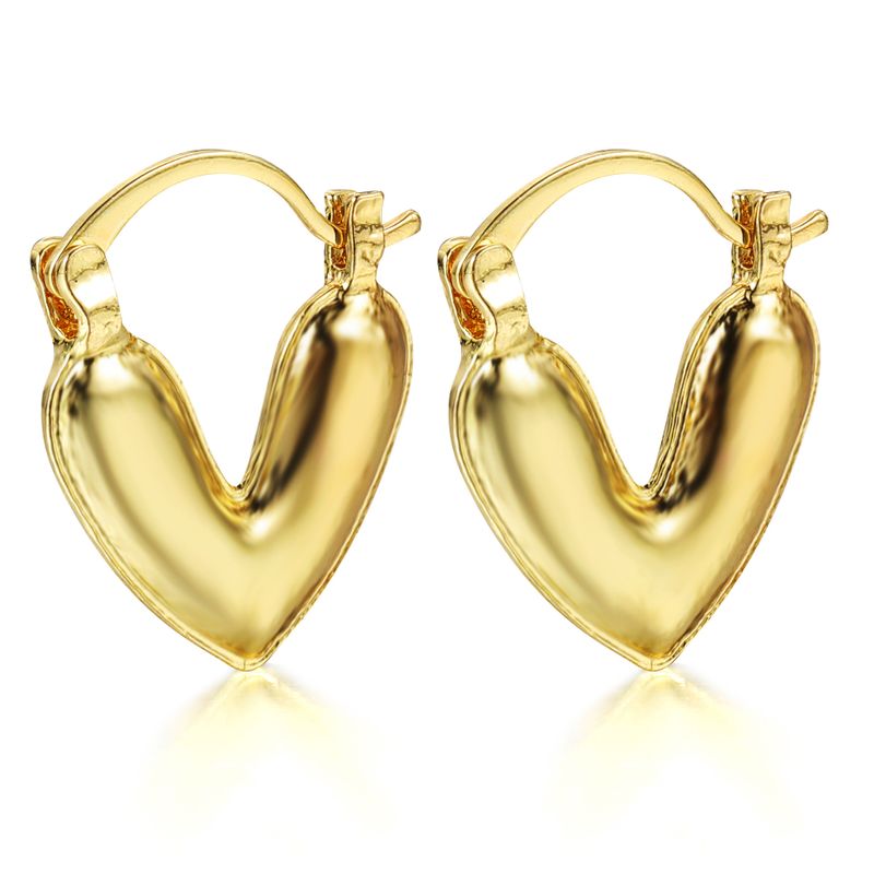 1 Par Estilo Simple Estilo Clásico Forma De Corazón Aleación Aretes