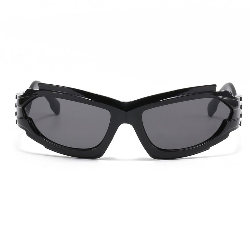 Classic Style Solid Color Ac Special-shaped Mirror Full Frame Men's Sunglasses