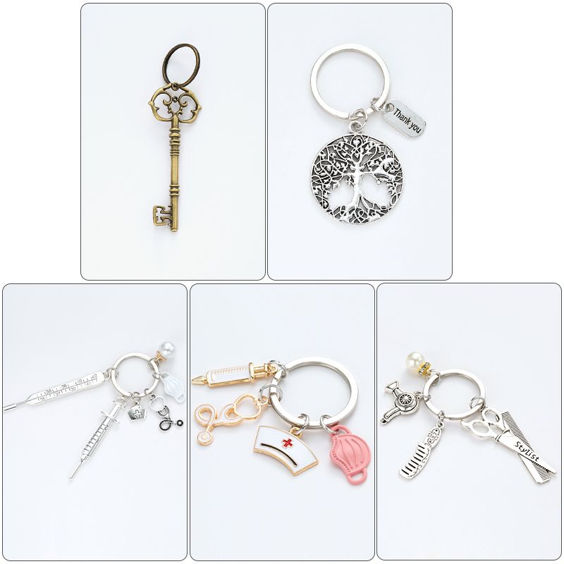 Simple Style Key Alloy Plating Keychain