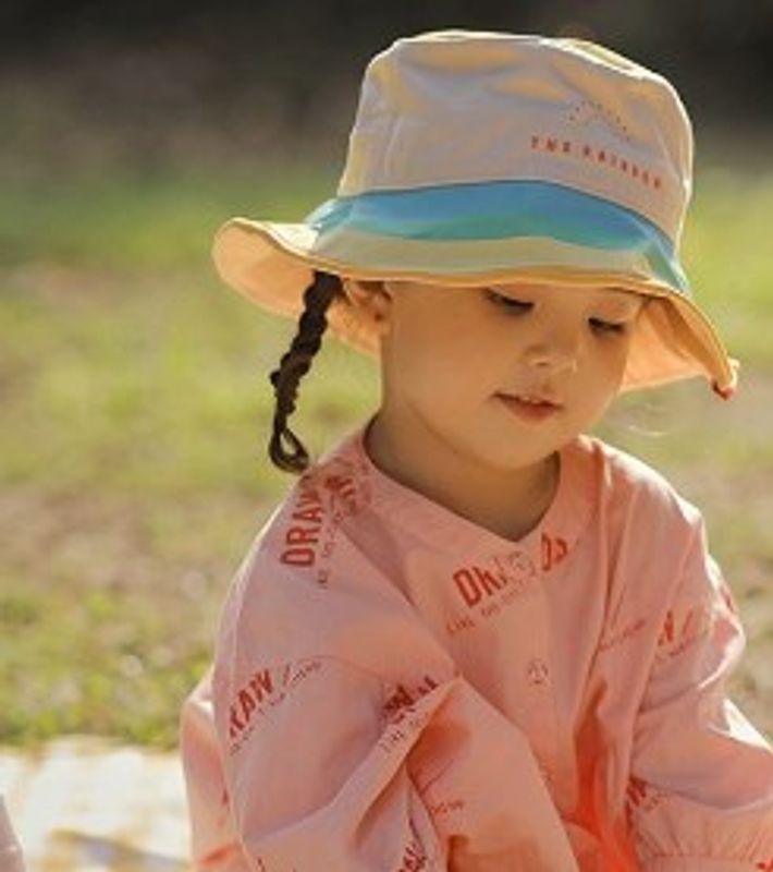 Children Unisex Cute Sweet Pastoral Rabbit Bucket Hat