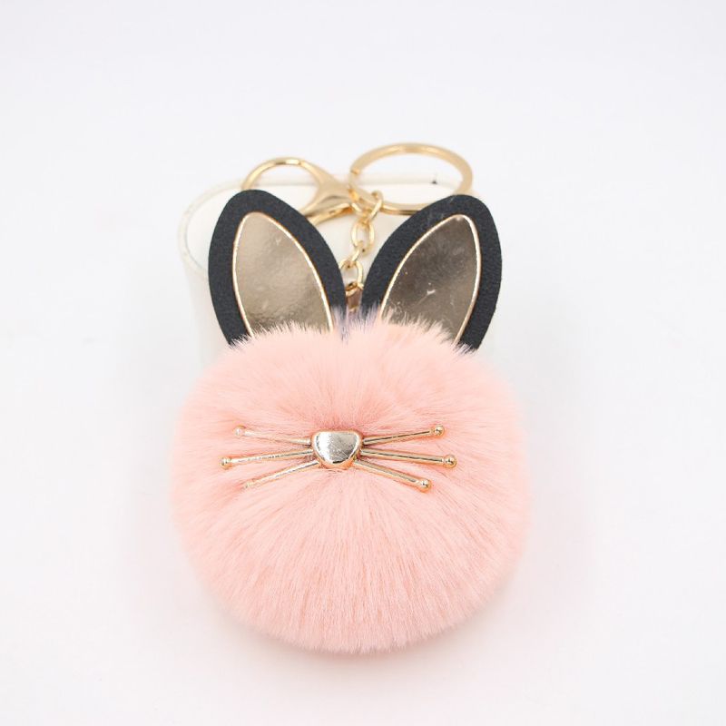 Cute Cat Imitation Wool Alloy Women's Keychain