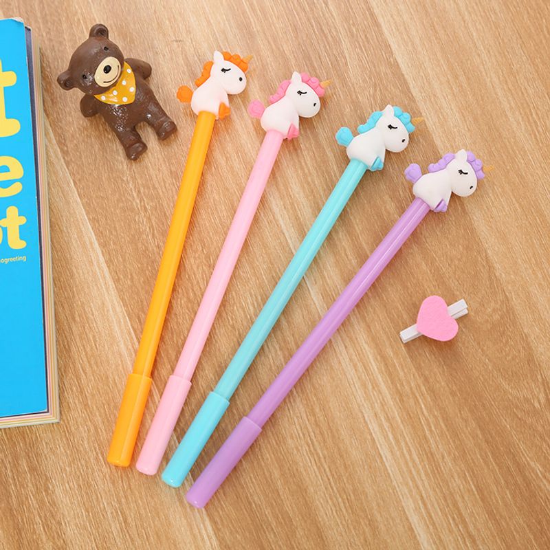 1 Piece Unicorn Class Learning Plastic Cute Gel Pen