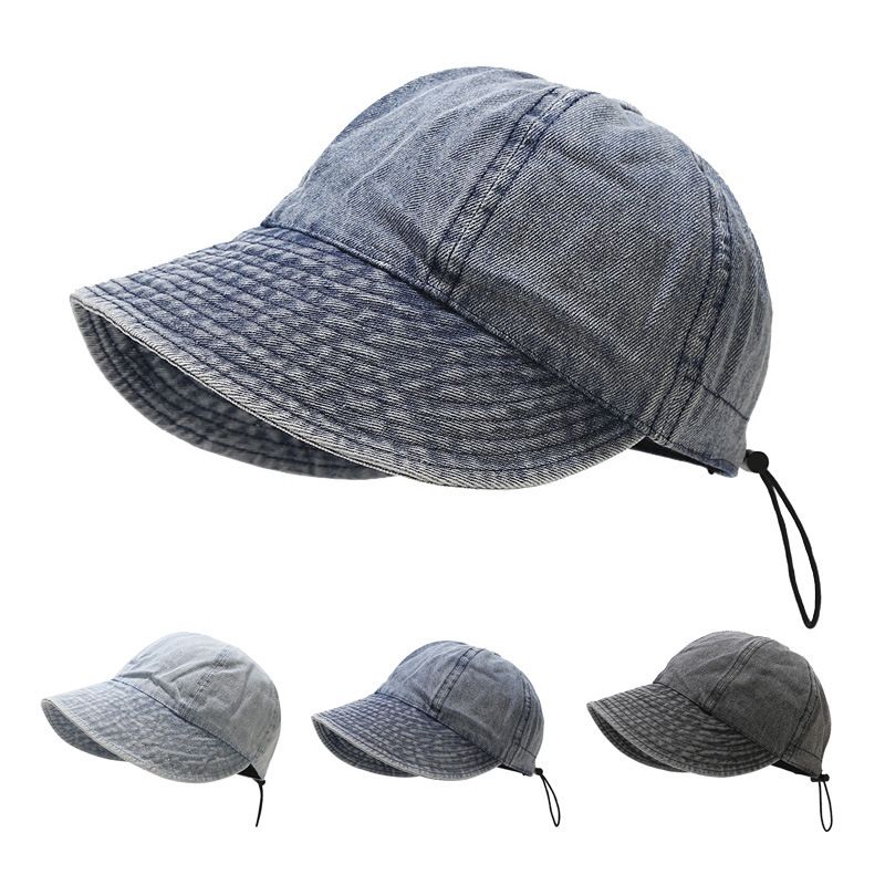 Women's Basic Simple Style Solid Color Curved Eaves Bucket Hat