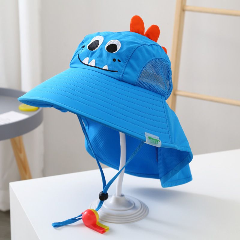 Kinder Unisex Süß Pastoral Karikatur Ente Stickerei Bucket Hat