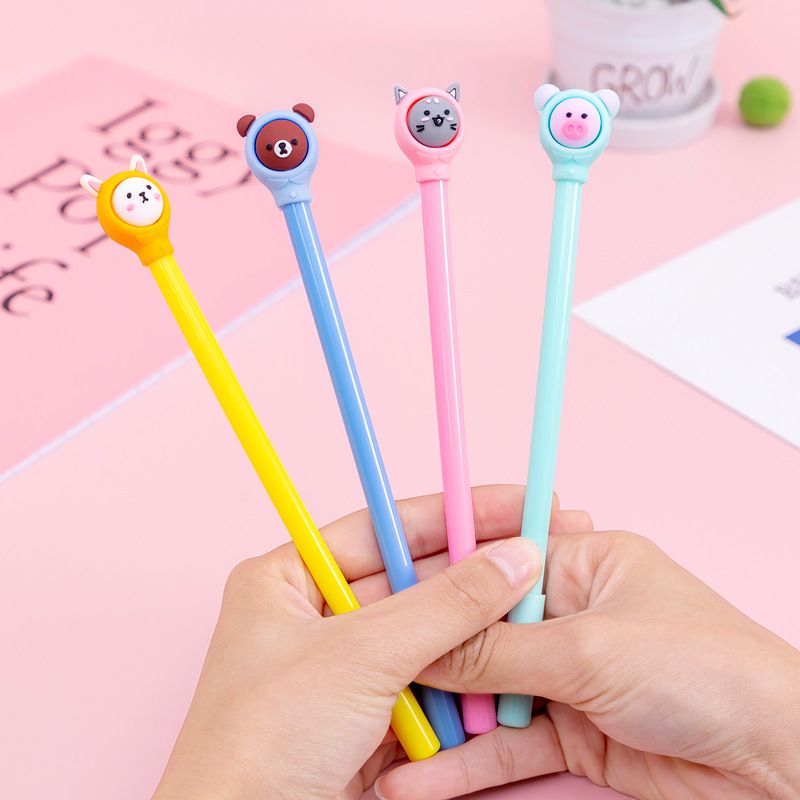 1 Piece Rabbit Cartoon Bear Class Learning Graduation Plastic Cartoon Style Gel Pen