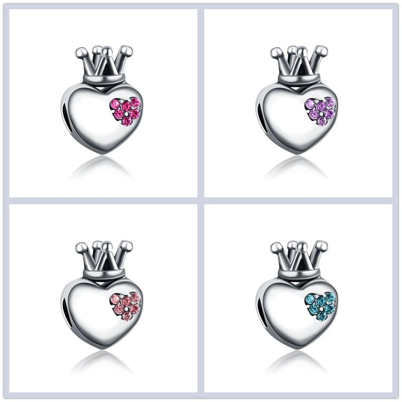 Cartoon Style Crown Alloy Plating Inlay Artificial Diamond Jewelry Accessories