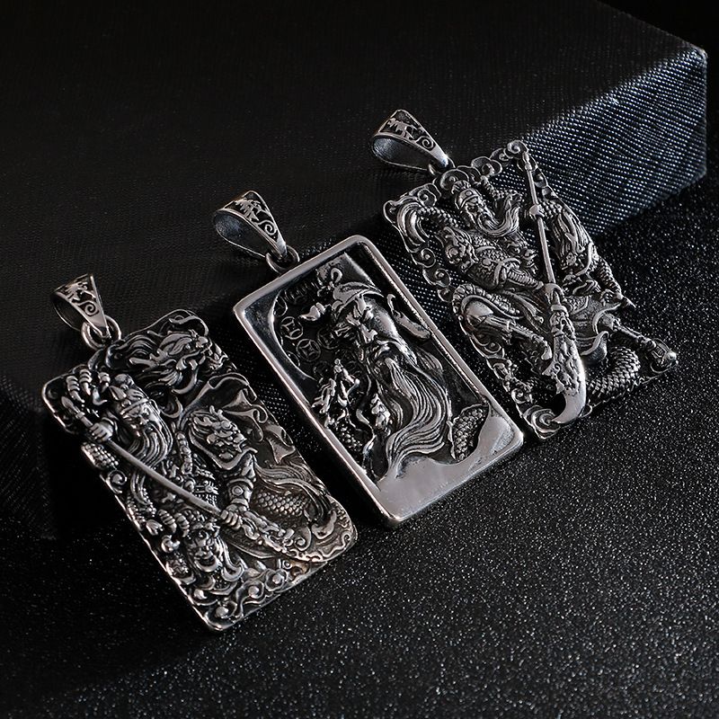 1 Piece Chinoiserie Retro Human Titanium Steel Jewelry Accessories