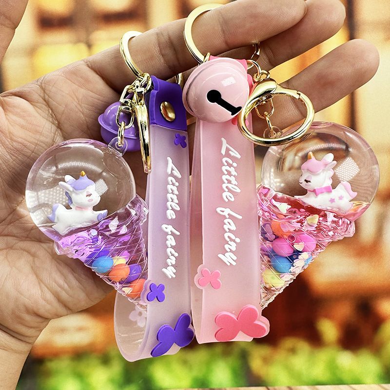 Cartoon Style Cute Unicorn Arylic Unisex Bag Pendant Keychain