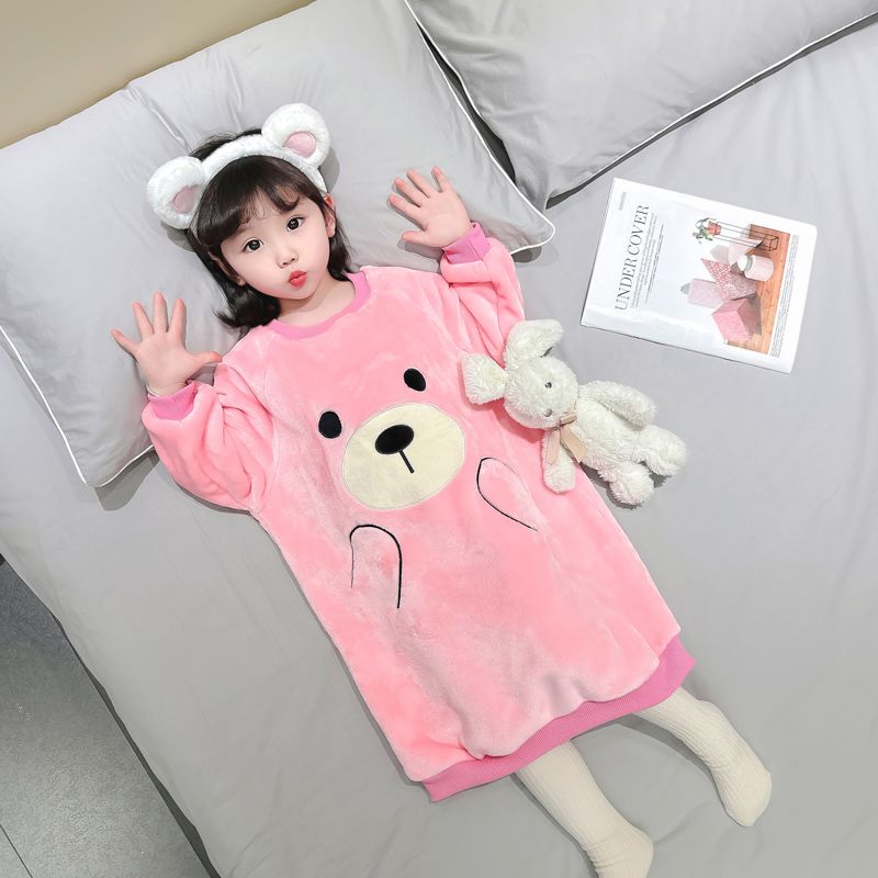 Casual Animal Bear Cotton Blend Underwear & Pajamas