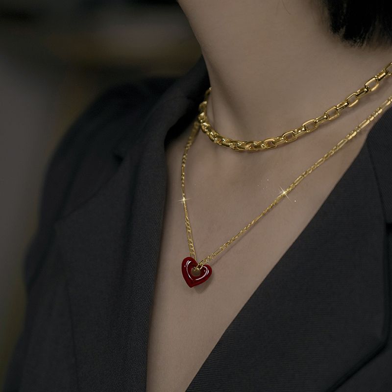 Copper Elegant Heart Shape Necklace