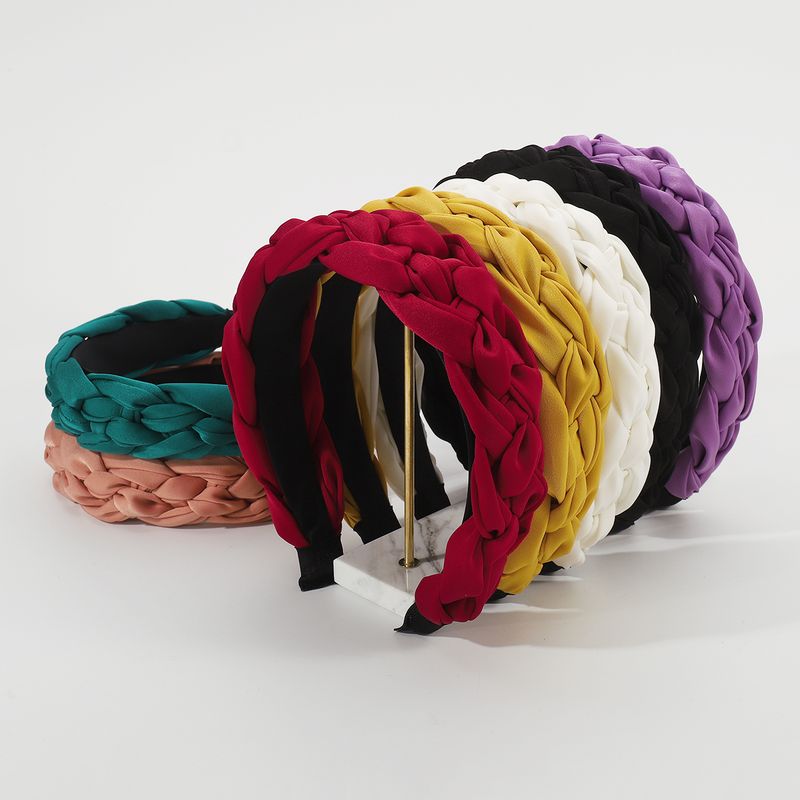 Women's Simple Style Solid Color Cloth Hair Band