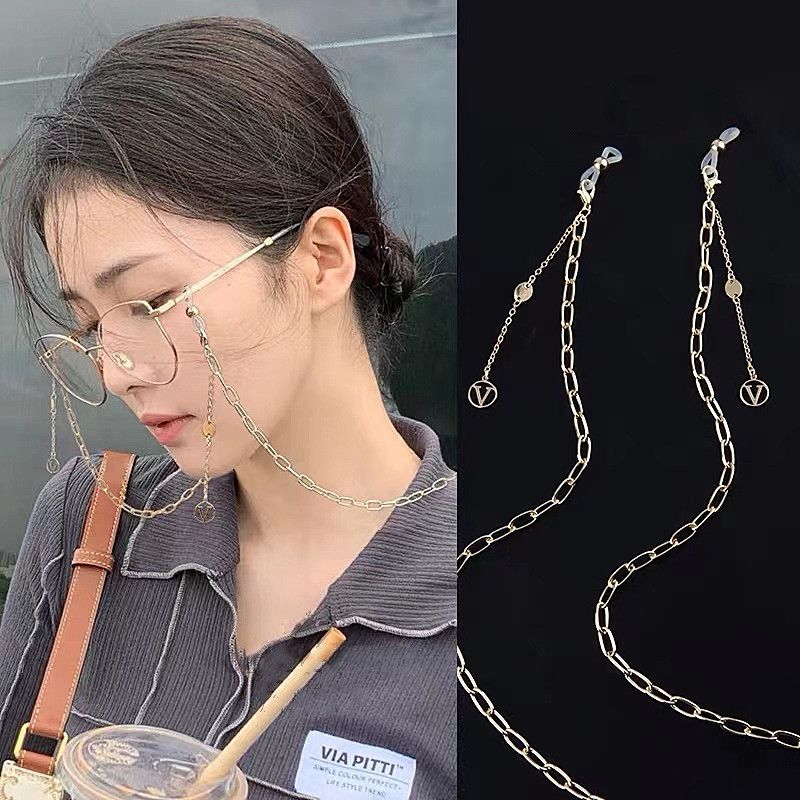 Retro Sexy Geometrisch Metall Frau Brillenkette