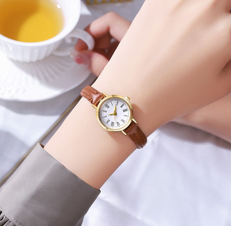 Casual Solid Color Buckle Quartz Women's Watches