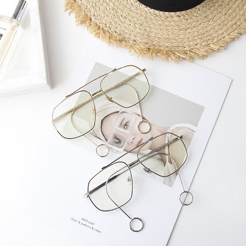Ig Style Simple Style Solid Color Resin Special-shaped Mirror Full Frame Optical Glasses