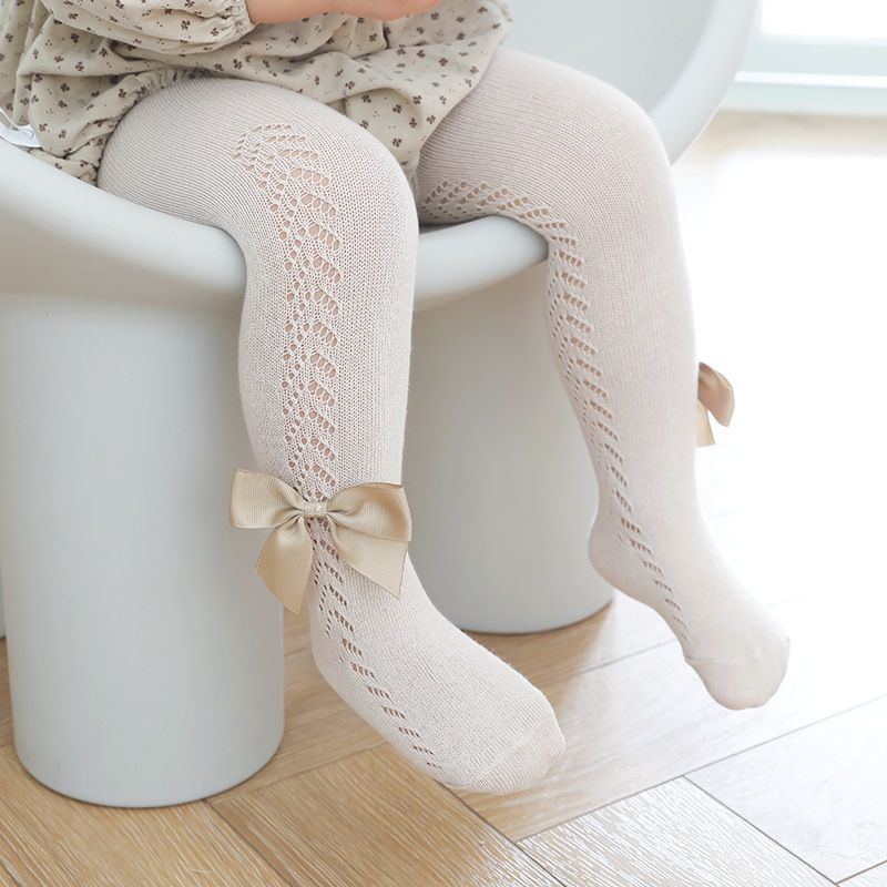 Women's Princess Cute Solid Color Nylon Cotton Mesh Over The Knee Socks One Pair