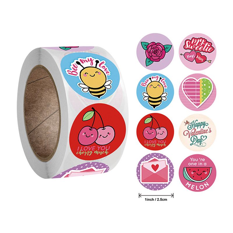 Letter Heart Shape Festival Valentine's Day Copper Plate Sticker Simple Style Classic Style Washi Tape