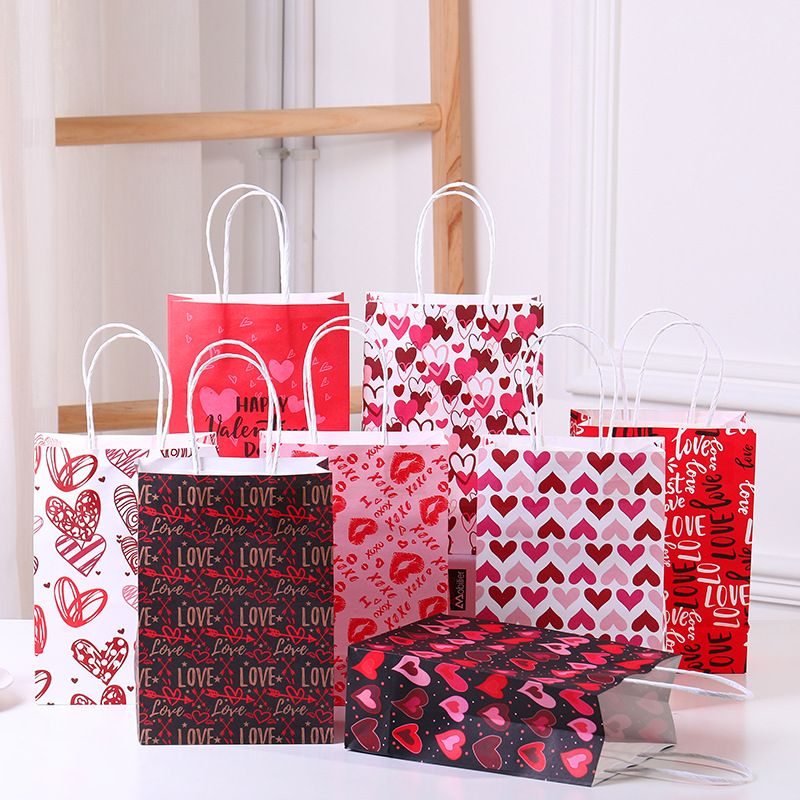 La Saint-valentin Style Simple Style Classique Cœur Papier Fête Fournitures D'emballage Cadeau