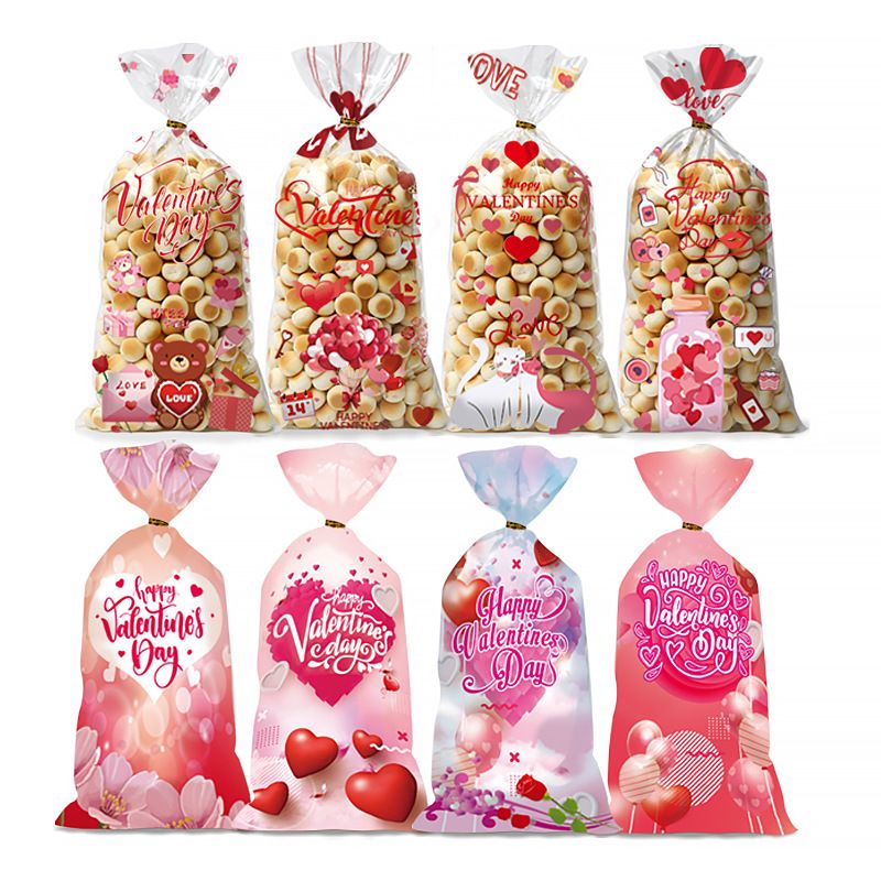 Día De San Valentín Lindo Estilo Simple Forma De Corazón El Plastico Suministros Para Envolver Regalos