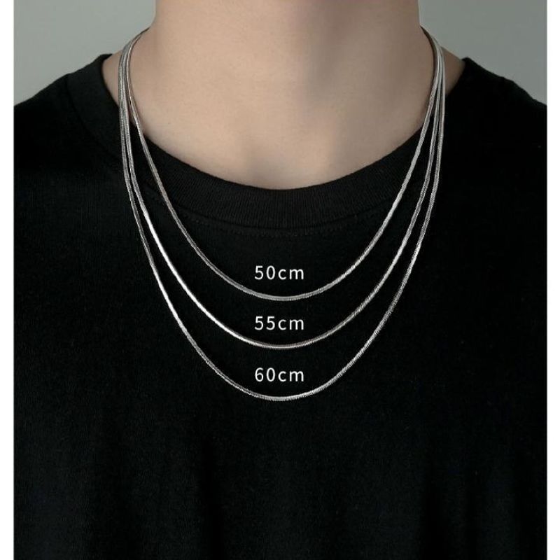 Hip-hop Simple Style Solid Color Titanium Steel Polishing Women's Necklace