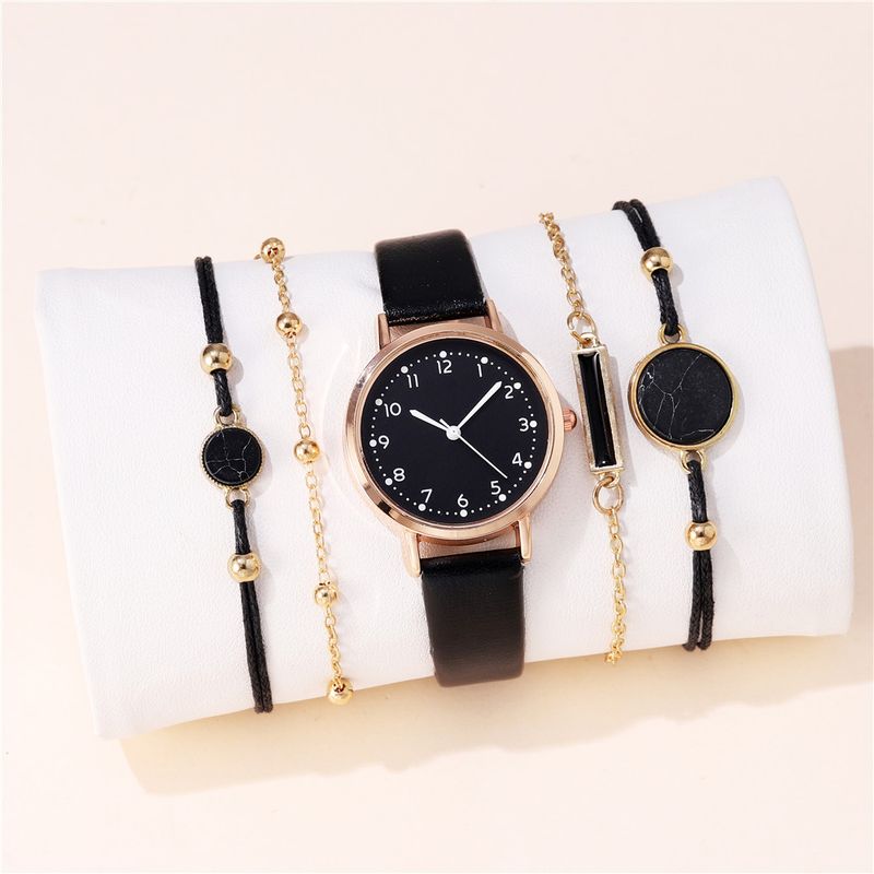 Elegant Simple Style Geometric Buckle Quartz Women's Watches