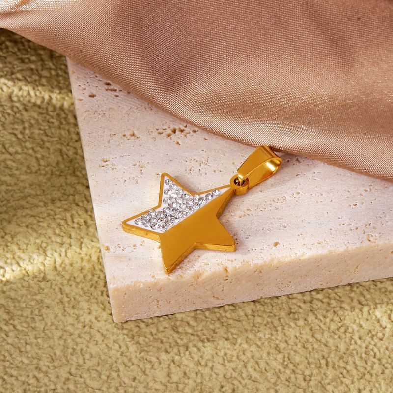 1 Piece Ig Style Star Moon Stainless Steel Plating Jewelry Accessories