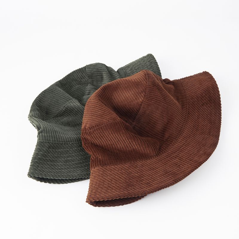 Women's Vintage Style Solid Color Big Eaves Bucket Hat