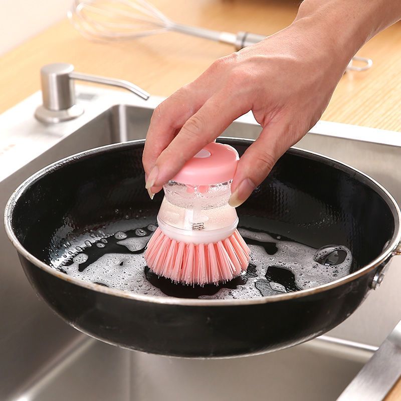 Casual Multicolor Plastic Cleaning Brush 1 Piece