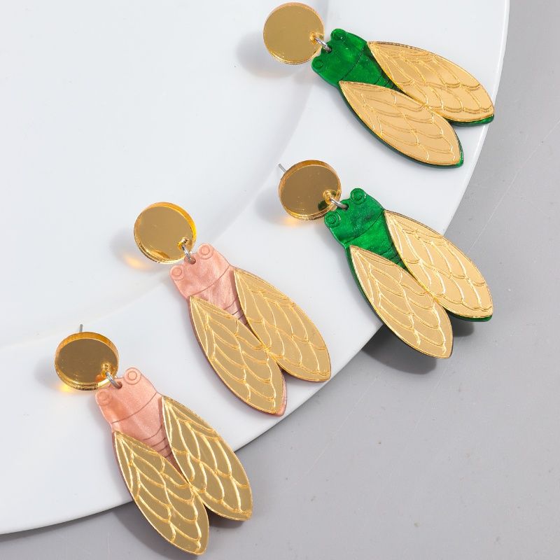 1 Pair Ig Style Simple Style Insect Arylic Drop Earrings