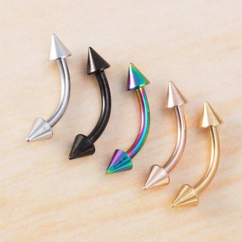 5 Pieces Nose Rings & Studs Simple Style Classic Style Solid Color 304 Stainless Steel