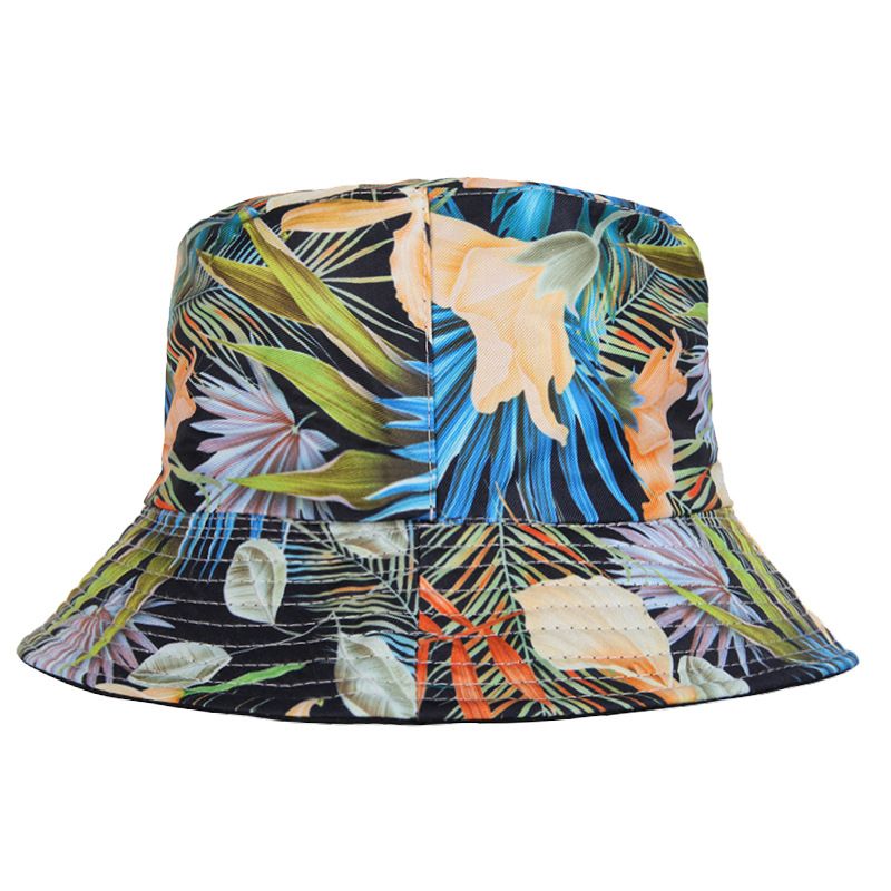 Unisex Casual Vacation Tropical Wide Eaves Bucket Hat