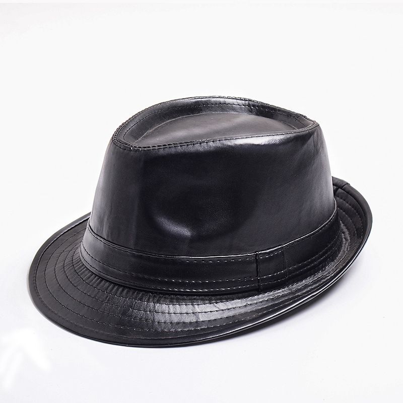 Unisex Simple Style Solid Color Crimping Fedora Hat
