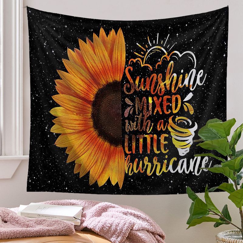 Ethnic Style Pastoral Sunflower Polyester Tapestry
