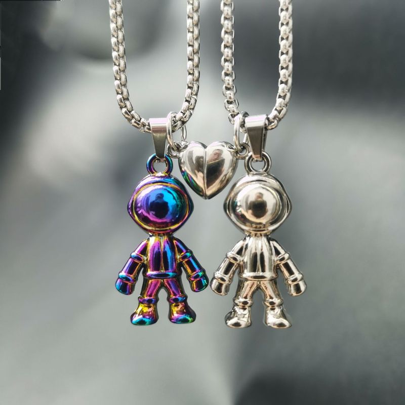 Streetwear Cartoon Character Alloy Plating Unisex Charms Pendant Necklace
