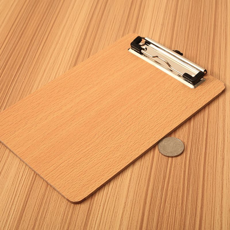 1 Piece Solid Color Class Learning Daily Mdf Height Density Plate Classic Style Folder