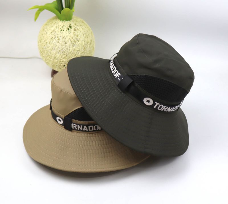 Women's Vacation Solid Color Big Eaves Bucket Hat