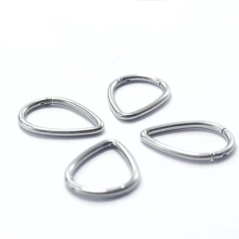 1 Piece Nose Rings & Studs Simple Style Solid Color 304 Stainless Steel