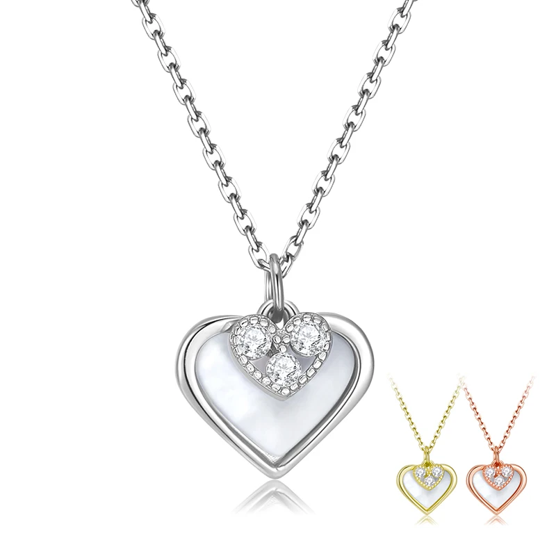 1 Stück Original Design Dame Romantisch Herzform Sterling Silber Überzug Inlay Valentinstag Schmuckzubehör