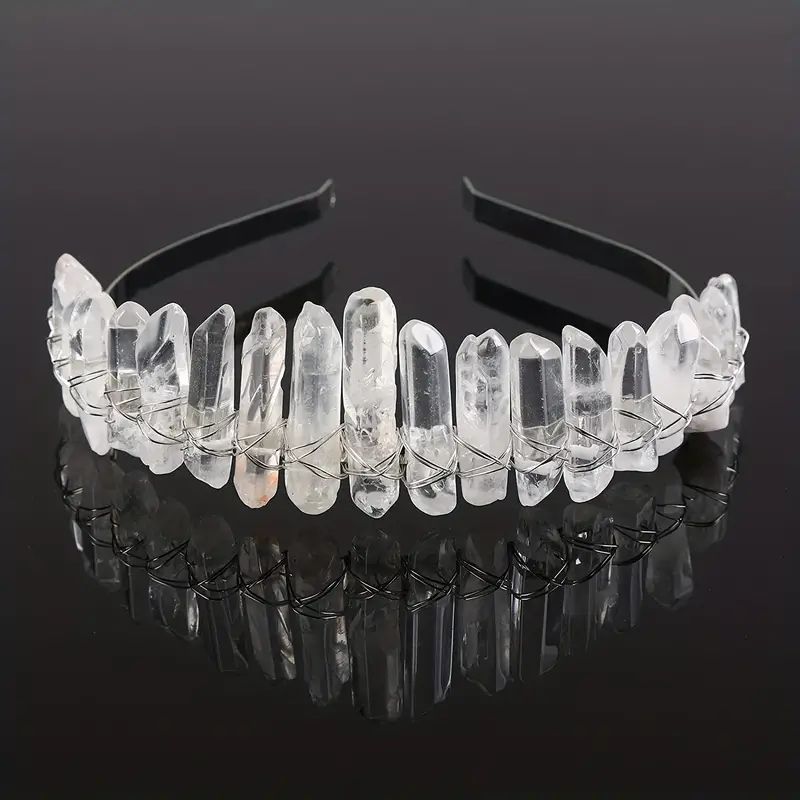 Women's Simple Style Irregular Natural Stone Crystal Hair Band