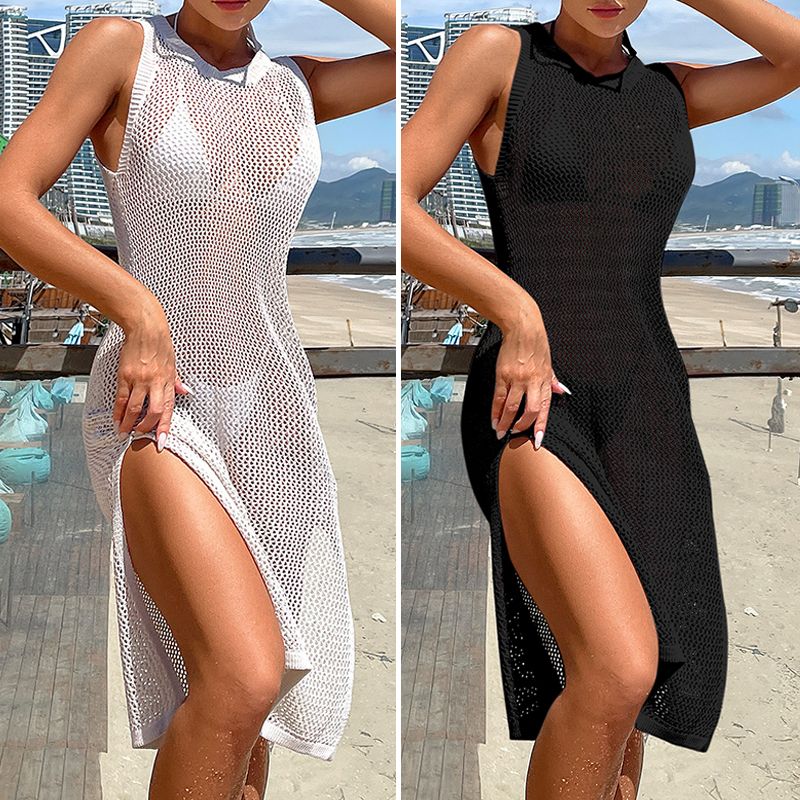 Women's Solid Color Sexy Cover Ups