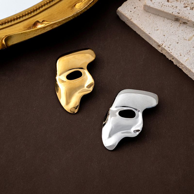 Funny Mask Alloy Plating Unisex Brooches