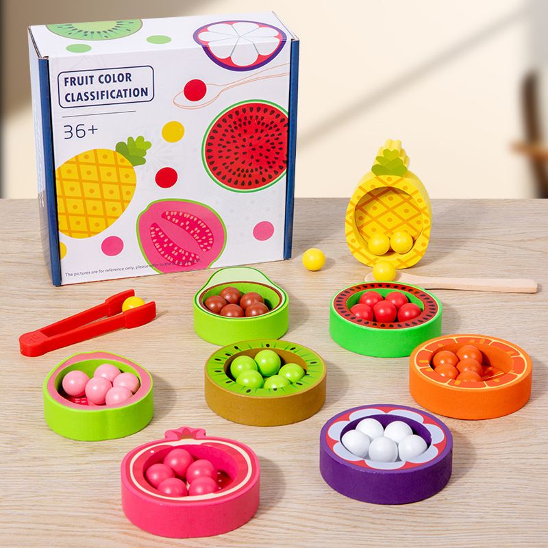 Jouets D'apprentissage Bébé (0-2 Ans) Fruit Bois Jouets